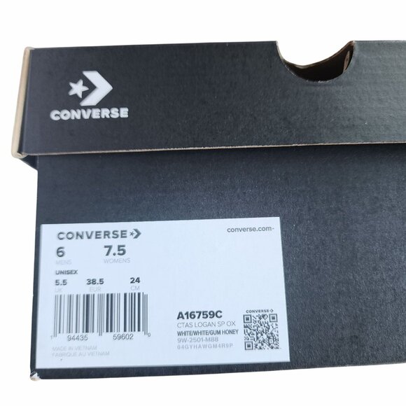 ❤️Converse All Stars Logan Urban Low Sz 7.5 Women's Shoes Sneaker White A16759C - Picture 12 of 13